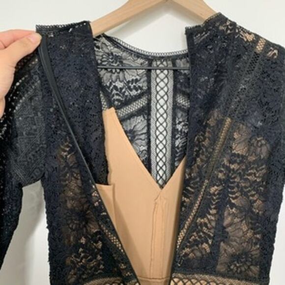 The Kooples Openwork Lace Black Maxi Dress Womens Small - Picture 13 of 15